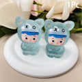 Pikkukuva 1 / 8: 1 kpl Valoisa Piirretty Mikrokoriste Miniatyyri Ruukku Koriste Light blue