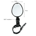 Miniatyrbilde 1 av 5: Sykkel Rearview 360 Rotate Safety Cycing Rear View Mirror Bike 1