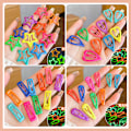 Miniatyrbilde 4 av 8: 10 STK Candy Color Luminous Star Hårklemmer For Barn Jenter Headw A3