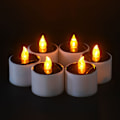 Miniatyrbilde 5 av 8: Gule solenergi LED-stearinlys Flammefri elektronisk solenergi LED T