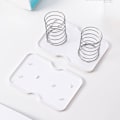 Miniatyrbild 5 av 8: Spring Tissue Box Presenterar Box Spring Tray Automatisk pappersduk White