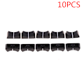 Miniatyrbillede 1 af 5: 10 STK 4MM Farve Mixer Fader Cap Lige Slide Potentiometer Fa Black