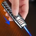 Pikkukuva 5 / 8: Tuulenpitävä puhallettava Butaani Jet Flame Lighter Keittiön BBQ Ignit Black