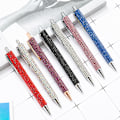 Miniatyrbillede 2 af 8: Tryk Metal Kuglepenne Diamant Multi-farve Gavepen Creativ A8
