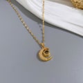 Pikkukuva 4 / 5: ins style moon kaulakoru tyttö moon clavicle riipus 100 kieli