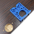 Miniatyrbillede 8 af 8: 35 mm Hængselboring Jig Skjult Guide Hængselhulsboring Silver
