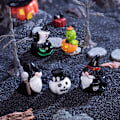 Miniatyrbilde 4 av 8: 1 stk trollspøkelse gresskar hus figurer harpiks ornamenter Hallow A2