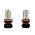 Pikkukuva 6 / 7: 2kpl Auton 33SMD Sumulamppu Päiväajovalolamppu White H11