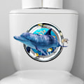 Pikkukuva 3 / 8: Sea Life Sea Turtle WC-kannen tarra Ikkuna seinä tarra Etusivu A2