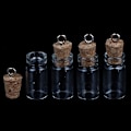 Miniatyrbild 2 av 7: 10 st Mini Glasflaskor Små Vials Kork Glasburkar Multi Användning