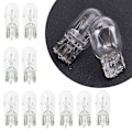 Miniatyrbillede 4 af 5: 10 stk Bil T10 Halogen W5W 12v Auto Lampe Pærer Instrument Lys