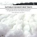 Miniatyrbilde 3 av 6: Roterende rund 16mm moppehode mikrofiberklut moppeklut erstatning