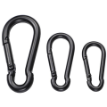 Miniatyrbillede 4 af 8: Metal nøglering Clip kroge D Karabinkroge Forbinder smykker M 60mm