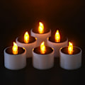Miniatyrbilde 3 av 8: Gule solenergi LED-stearinlys Flammefri elektronisk solenergi LED T