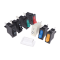 Miniatyrbillede 5 af 5: 5 stk KCD1-110 9,5x21mm vippekontakt ON/OFF 2-pin instrument Po 2(red)