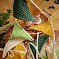 Miniatyrbilde 4 av 8: Heng flagg vimpel banner flagg vaskbar bomullsstoff trekant Green 2.6M