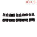 Miniatyrbillede 1 af 5: 10 STK Fader Knop Cap Touch Sensitive Slider Ribbed Mixer Desk S Black