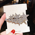 Miniatyrbilde 7 av 8: Rhinestone Pentagram Hårklemmer Dame Styling Hårklemmer Glitte A2