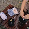 Miniatyrbilde 6 av 8: Egg Box 3/4/8 Grids Egg Holder Container For Outdoor Camping Pi 4 squares