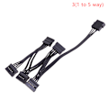 Miniatyrbillede 1 af 5: 4Pin 1 han til 3/4/5/6 hun splitter SATA Power Extension Har 3(1 to 5 way)