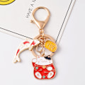 Pikkukuva 1 / 8: Fortune Cat avaimenperät Koi Fish Riipus avaimenperä Lovely Key Rin Red