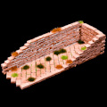 Miniatyrbillede 5 af 8: 1 stk. Sandbord Bygningsfremstilling Mini Mursten Silikoneform DIY Hom A