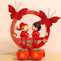 Pikkukuva 4 / 8: 2kpl Style Red Wedding Butterfly riippuva makuuhuone Olohuone W Red