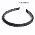 Pikkukuva 1 / 8: Fishbone Braid Lazy Wig Twist Braid otsapanta Bohemia naisten hiukset Black 1cm