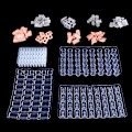 Miniatyrbillede 2 af 8: 1 stk. Sandbord Bygningsfremstilling Mini Mursten Silikoneform DIY Hom A