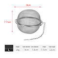 Miniatyrbillede 1 af 8: Rustfri Tea Infuser Sphere Locking Spice Tea Ball Strainer Me L