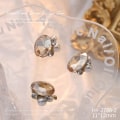 Pikkukuva 1 / 8: 3 kpl DIY Nail Art Decoration Maillard Crystal Nail Charms Cuboi H 3Pcs