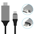 Miniatyrbillede 3 af 8: 4K 1080P USB 3.1 Type C til HDMI-kompatibelt adapterkabel USB-C red
