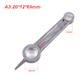 Miniatyrbild 1 av 5: 1st luftkompressor vevstake Silvertonad aluminiumlegering 20*12*69mm