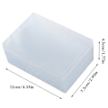 Miniatyrbillede 8 af 8: Mini Plastic Box Rektangulær Box Translucent Box Packing Box St 11x7.5x4.5cm