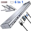 8-i-1 USB-C Laptopställ med Dockningsstation Universell USB C A1