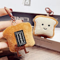 Pikkukuva 5 / 8: Toast Bread Avaimenperä Cartoon Pehmo Doll Riipus avaimenperä Char