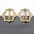 Miniatyrbilde 4 av 8: 3PCS Metall Dobbel Pin Spenne Elastisk Justering Rektangel Spenne A4