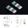 Pikkukuva 7 / 8: 2Set USB liitin piirilevyllä urosliittimen korjaussarja DIY Dat 2P