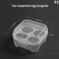 Miniatyrbilde 1 av 8: Egg Box 3/4/8 Grids Egg Holder Container For Outdoor Camping Pi 4 squares