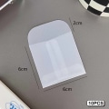 Miniatyrbilde 1 av 8: 10 STK Semi-transparente konvolutter for oppbevaringspose for DIY-fotokort 1