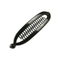 Miniatyrbilde 1 av 8: Banan Hårklemmer For Kvinner Jenter Wave Combs Hårnål Flett Cla Black 11cm