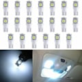 Miniatyrbild 7 av 8: 10 st White T10 Wedge 5-SMD 5050 5W5 LED-nummerskyltslampor