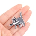 Pikkukuva 6 / 7: Sarjakuva Creative Black Cat Modeling Pop Emali Pin rintamerkit