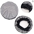 Miniatyrbillede 1 af 8: Lille hul sort elastisk mesh Snood hår Net Bun Cover til bold G