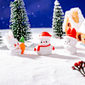 Miniatyrbillede 5 af 8: Mini Ornament Snemand Dukkehuss Mikrolandskab Bil Interiør H A5