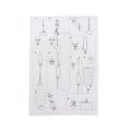 Pikkukuva 3 / 5: 1kpl Nordic Style Minimalist lattia lampunvarjostin Paper Design Floor