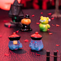 Miniatyrbild 3 av 8: Mini Halloween-prydnad Pumpa  Björn Spöke Figur Mikroskopiskt Land A1