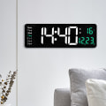 Pikkukuva 3 / 5: LED-digitaaliseinäkello Elektroninen seinäkauko-ohjain Lämpöpvm White 16 in