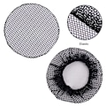 Pikkukuva 8 / 8: Pieni reikäinen musta elastinen mesh Snood Hair Net Nump Cover pallolle C
