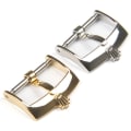 Miniatyrbillede 2 af 8: Rustfrit stål Ur Pin Spænde Læder Ur Band Strap Spænde Gold 18mm